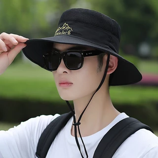 หมวกบังแดด หมวกบักเก็ต กันแดด เหมาะกับใส่ตกปลากลางแจ้ง สําหรับผู้ชาย sun hat