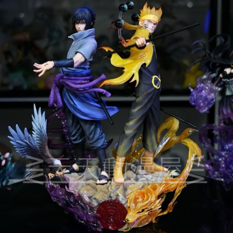 จัดส่งฟรี Naruto Model Hypoic Studio New Sannin Resonance Six Nao Naruto Six Nao Sasuke Anime Peripheral Doll Box Gift