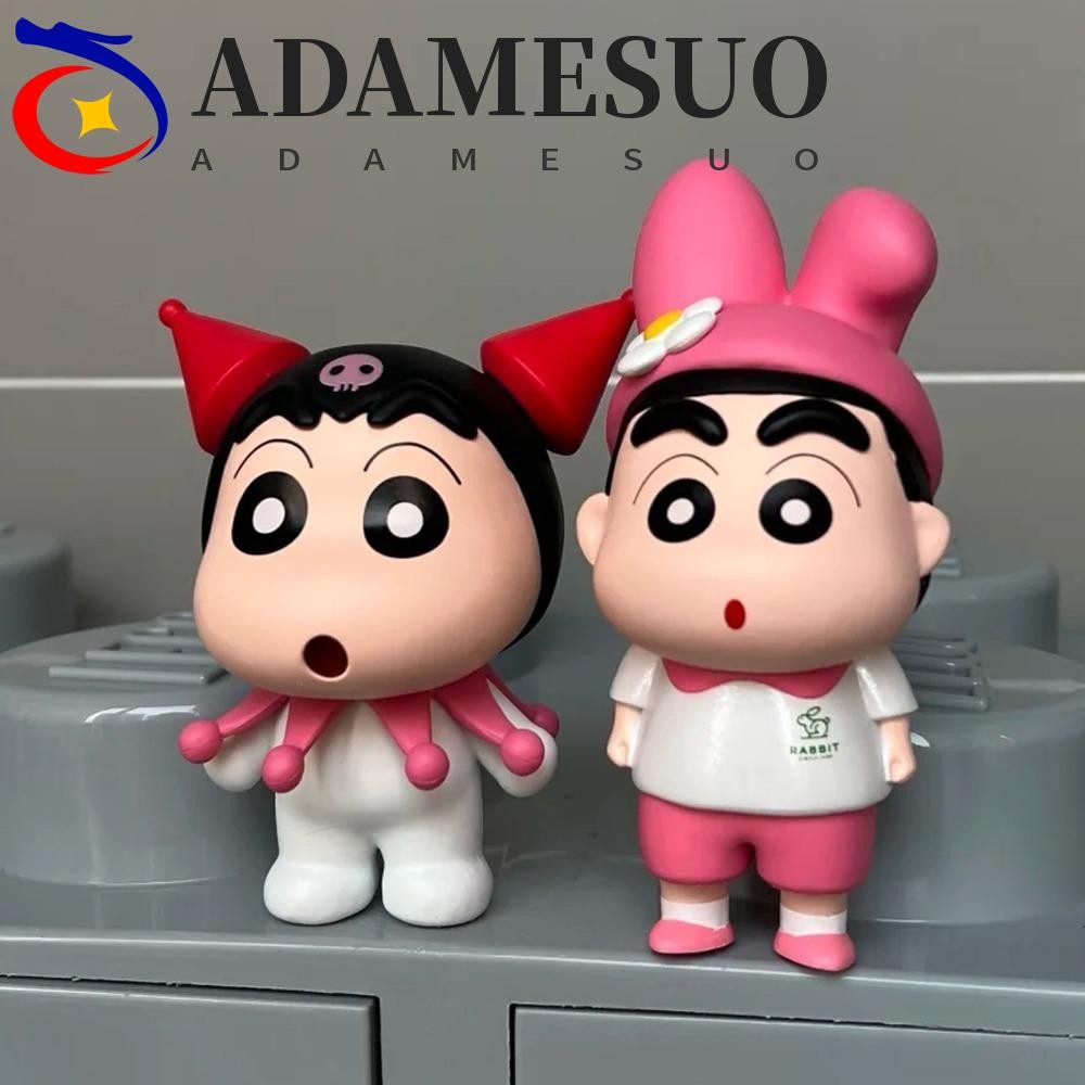 Adamesuo Kuromi Crayon Shin-Chan รูป, Kt Cat Kitty Crayon Shin-Chan ของเล่น,เดสก์ท็อปตกแต่ง Melody อะนิเมะตกแต่งโต๊ะ Shin-Chan Action Figure เด็ก