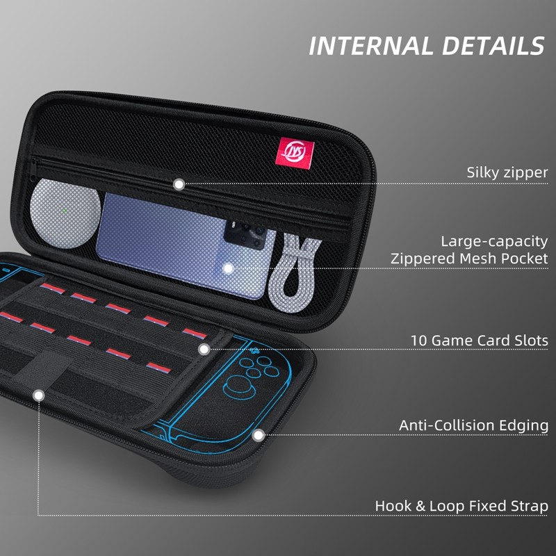 กระเป๋าเดินทางเข้ากันได้กับ Nintendo Switch 2 / Nintendo Switch OLED / Nintendo Switch Lite / Nintendo Switch เกมคอนโซลกระเป๋าพกพา Joy-Con กระเป๋าถือแบบพกพา