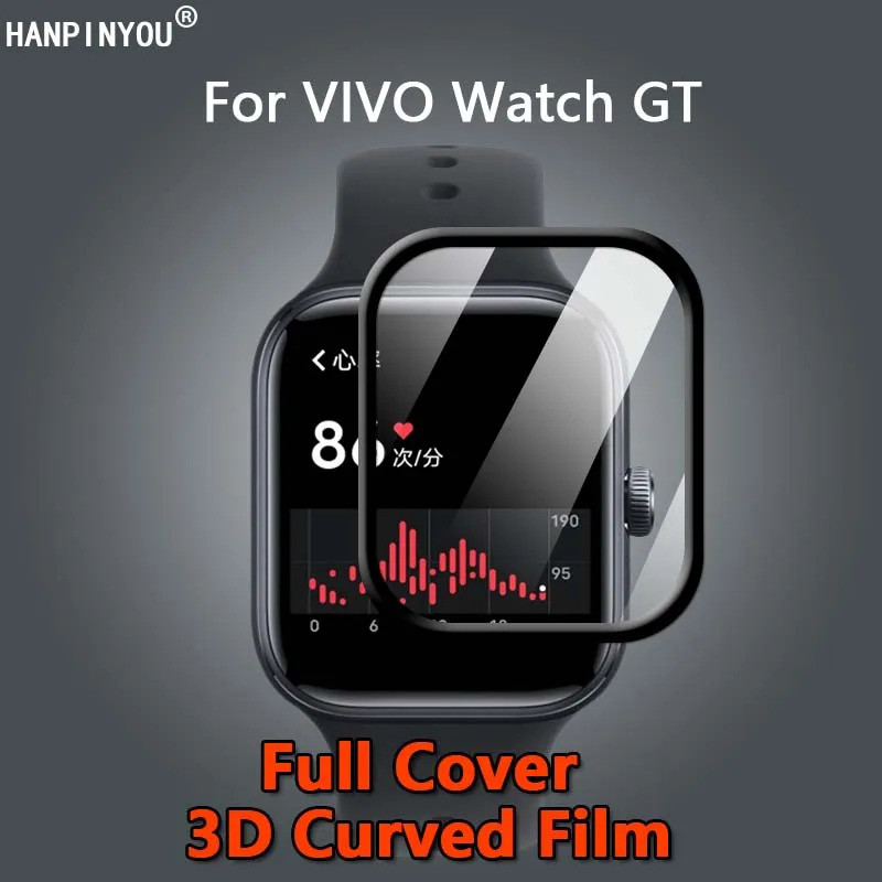 สําหรับ VIVO iQOO Watch GT SamrtWatch Ultra Clear Full Cover 3D ชุบโค้ง Soft PMMA Film Screen Protector - ไม่ใช่กระจกนิรภัย