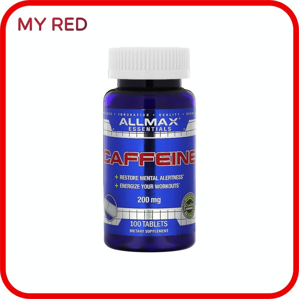 ALLMAX Essentials  Caffeine, 200 mg 100 Tablets