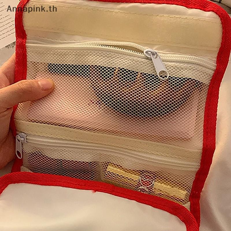 Ank Sanrio Hello Kitty กระเป๋าเครื่องสําอางการ์ตูนน่ารักความจุขนาดใหญ่พับกระเป๋าเดินทาง Kawaii แบบพกพามือถือกระเป๋า EN