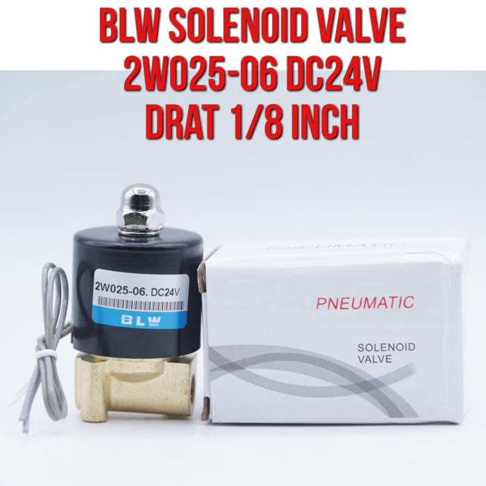 BLW Solenoid วาล์ว 2W025-06 2W025 - 06 DC 24V เกลียว 1/8" 1/8 นิ้ว DC24V DC24 วาล์วโดยตรงสําหรับ Pne