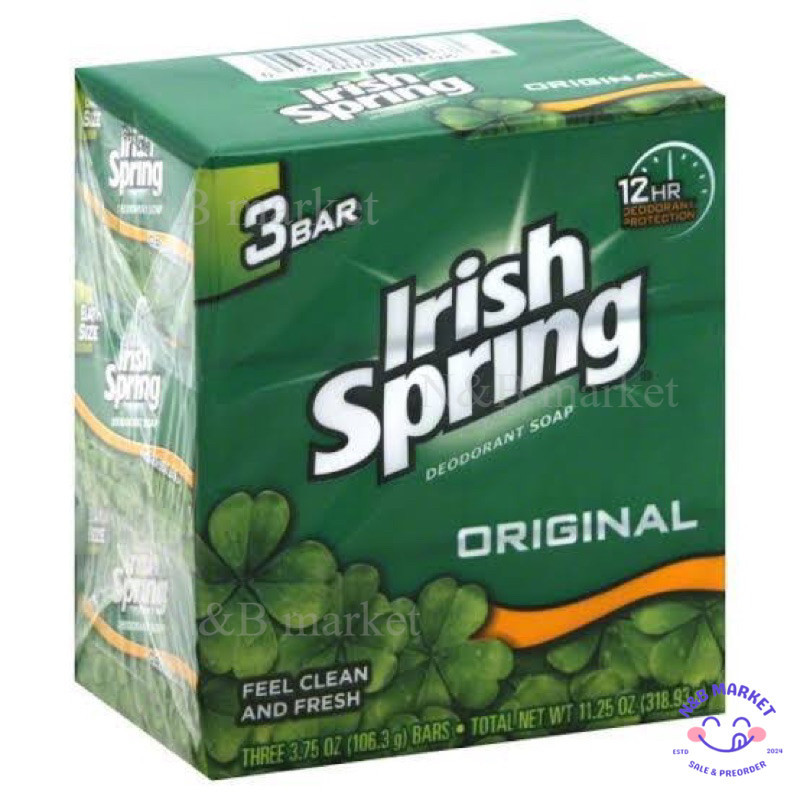 Irish spring soap 3 bars สบู่ไอริชสปริง นำเข้าจากUSA🇺🇸 แท้ ออริจินัล