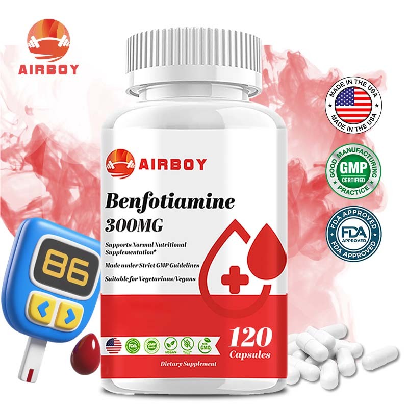 Benfotiamine Capsules - มี L-Leucine - รองรับอาหารเสริมระดับโภชนาการปกติ - เหมาะสําหรับมังสวิรัติ