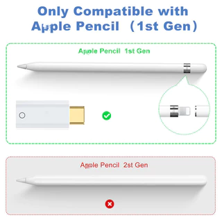 ประเภท C สําหรับ IOS Charger อะแดปเตอร์ USB C อะแดปเตอร์ดินสอสําหรับ Aple ดินสอ 1st Generation iPencil Dongle Connector สําหรับ i/-Pad 10 Gen/11th Gen