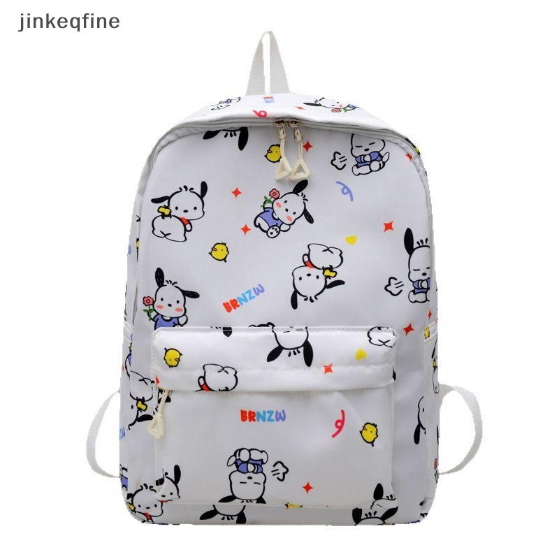 KTH Sanrio Hello Kitty กระเป๋าเป้สะพายหลังอะนิเมะ Kuromi กระเป๋าสะพายความจุขนาดใหญ่สาวหวาน Capybara กระเป๋าเป้สะพายหลังร้อน