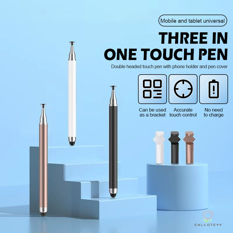ปากกาทัชสกรีนแบบ 3-in-1 พร้อมถ้วยดูด ปากกาทัชสกรีนสำหรับโทรศัพท์ แท็บเล็ต ปากกาเขียนลายมือ -CY