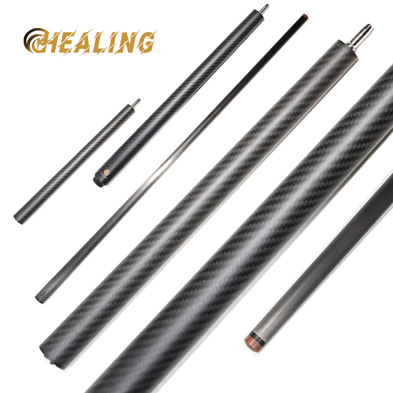 3K คาร์บอนไฟเบอร์ 3 ชิ้น Break-Jump Cue Shaft 12.9 มิลลิเมตร Bakelite Tip 58in/147 เซนติเมตร 20 ออนซ์ 3-เบาะบิลเลียดคิว