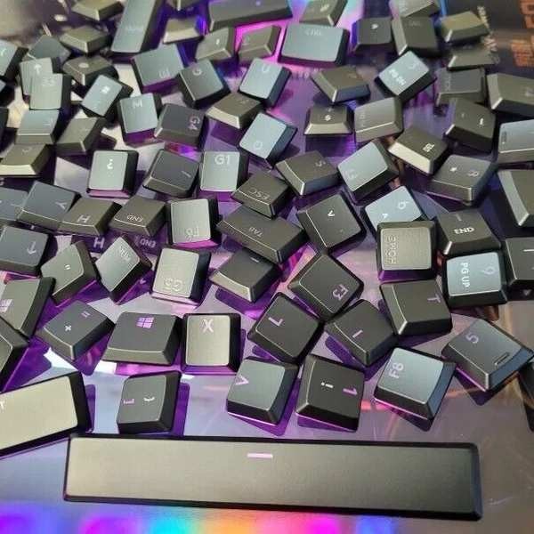 Logitech Logitech g913 g915 g915tkl Mechanical Keyboard Keycap ปุ่มกดโปร่งแสงสีดํา