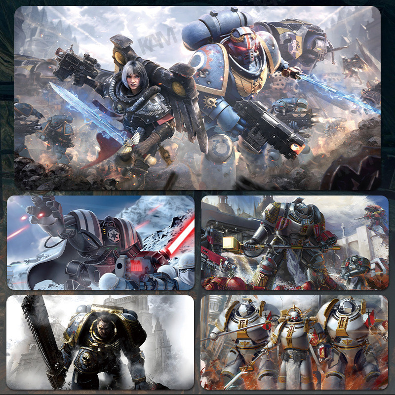 [Kam]Warhammer 40,000 แผ่นรองเมาส์เกม 800mmx300mm แผ่นรองโต๊ะแผ่นรองเมาส์ HD ขนาดใหญ่แผ่นรองคีย์บอร์ดสํานักงานตกแต่งห้อง