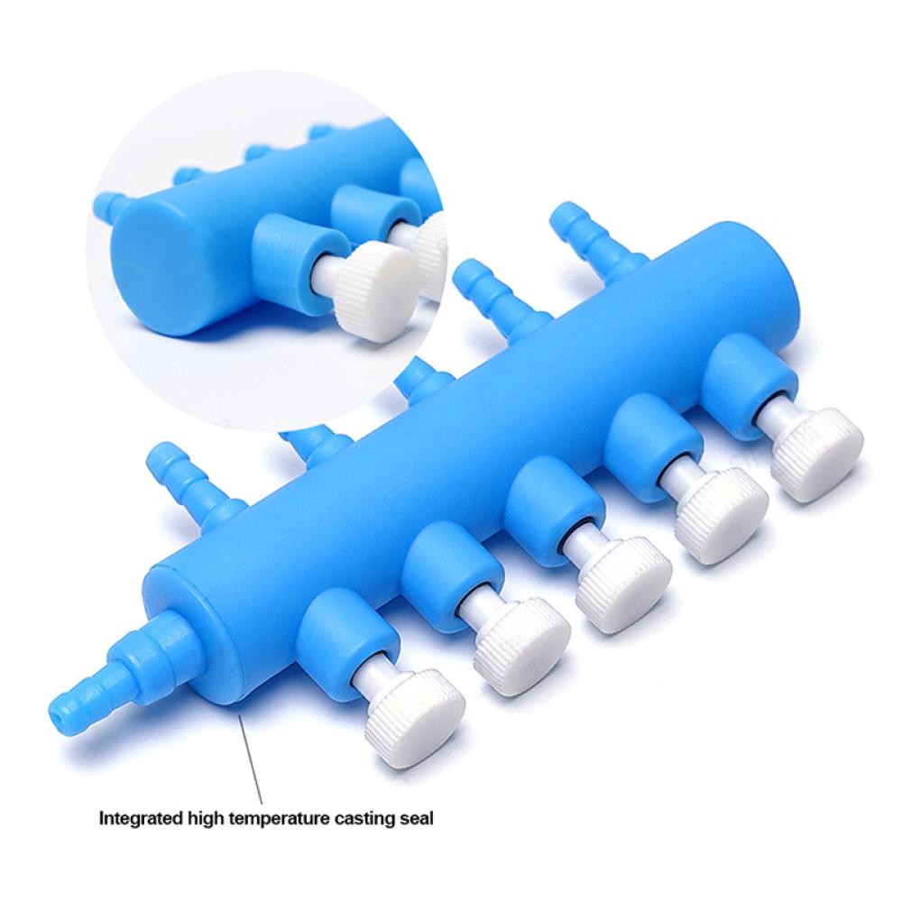 HUAIHAO Aquarium Air ปั๊มท่อ Splitter ปรับวาล์วถังปลาออกซิเจนปั๊มหลอด Splitter จําหน่าย Shunt H4O4 - รูปที่ 3