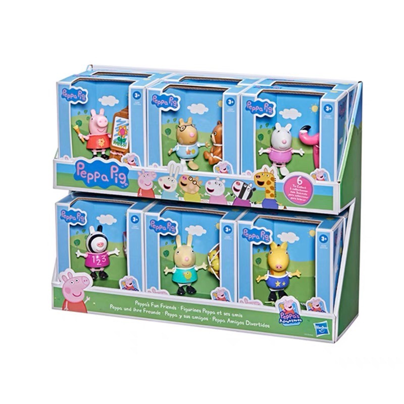 Hasbro Peppas Fun Friends Series -Suzy-Pedro-Rebecca-Gerld-Zoe Doll Toys ของแท้