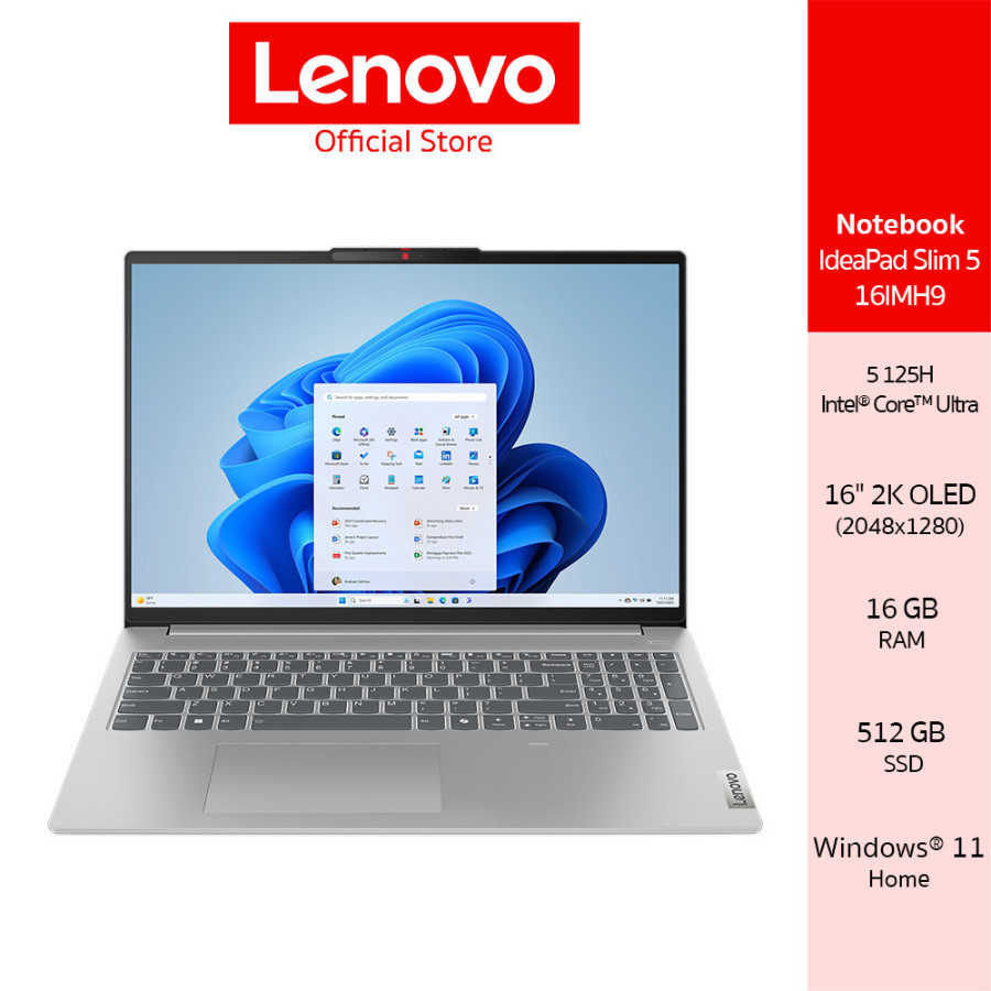 LENOVO IDEAPAD SLIM 5 16IMH9(83DC0097TA)NOTEBOOK INTEL ULTRA 5 125H 16GB SSD 512GB 16INCH OLED