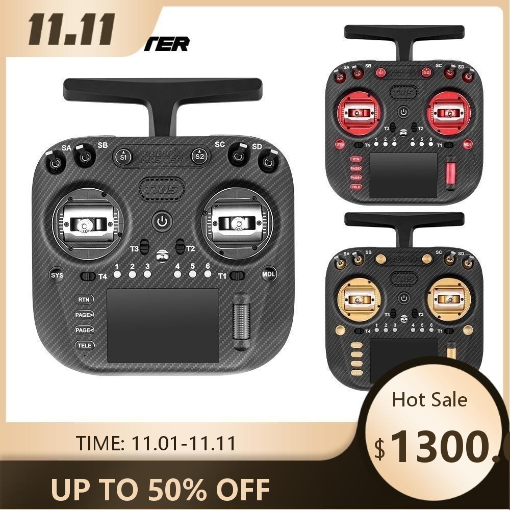 RadioMaster TX15 MAX ตัวควบคุมวิทยุ 16CH เครื่องส่งสัญญาณ 3.5 นิ้ว IPS ELRS 2.4G 6.6–8.4V AG02 48032