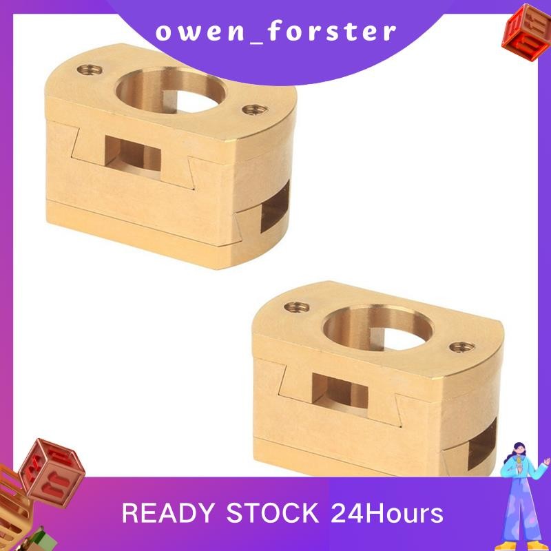 In Stock Z- ทองเหลือง T8 สกรู Coupler สําหรับ 3 3D ชิ้นส่วนเครื่องพิมพ์ 2 ชิ้น