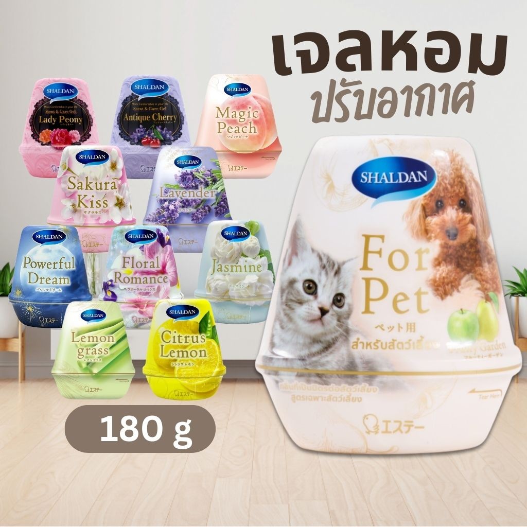 Shaldan ชาร์ลเดิร์น เซ้นท์แอนด์แคร์เจล เจลหอมปรับอากาศ ขนาด 180 กรัม (1ชิ้น) คละกลิ่น by กำตังค์