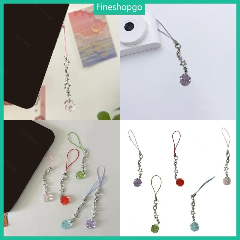 Fine Trend Clovers Phone Chain Lanyard คริสตัลโทรศัพท์ Embellishment สําหรับผู้หญิงผู้ใหญ่