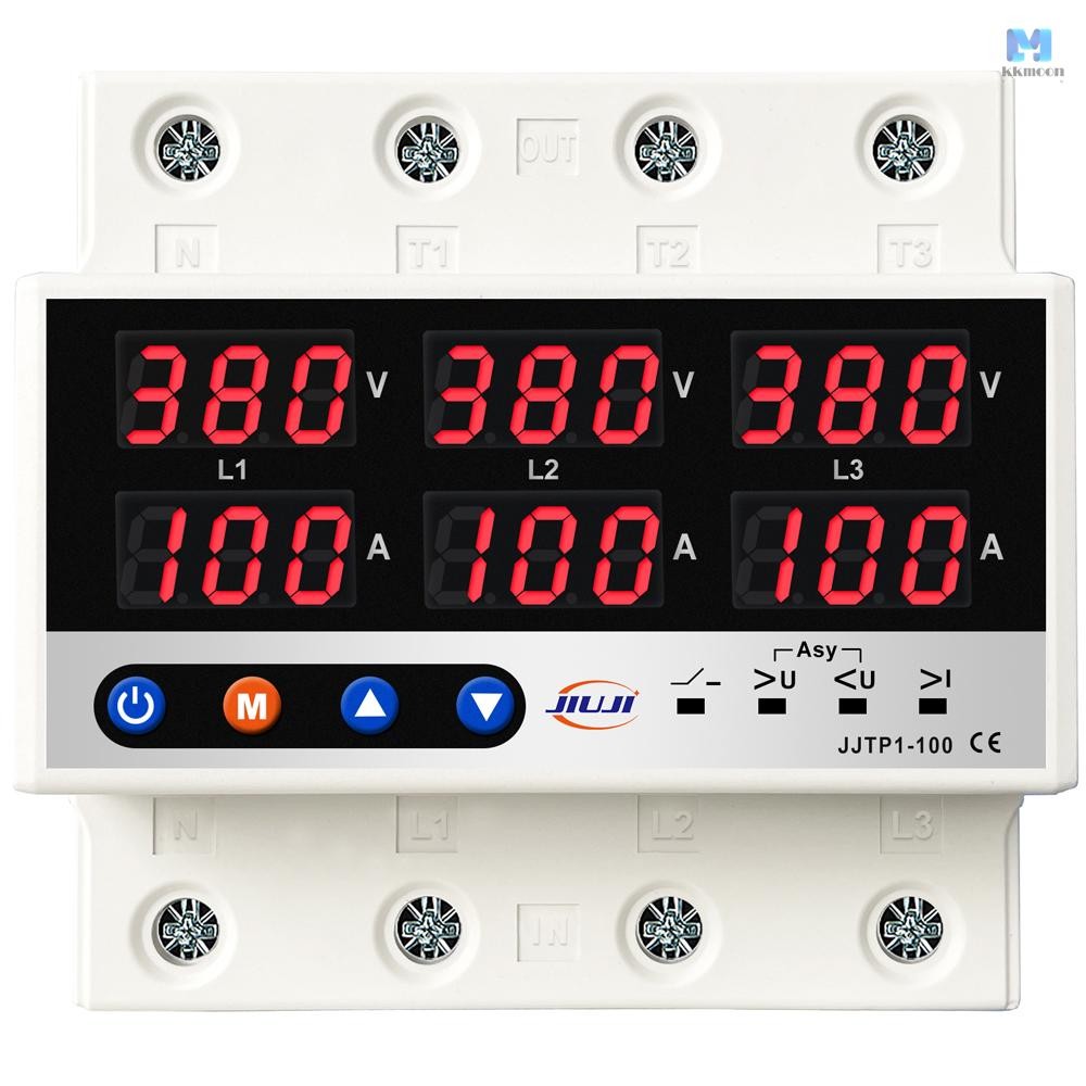 จอแสดงผล LCD Self-reset Protector แรงดันไฟฟ้าเกินเกินแรงดันไฟฟ้า Current Limiting Circuit Breaker Phase Lost Zeroloss เฟสลําดับแรงดันไฟฟ้า Unbalance Protector โอเวอร์โหลดอัตโนมัติ O