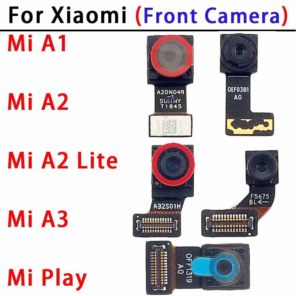 กล้องหน้าเดิมสําหรับxiaomi Mi A1 A2 A3 เล่นMiA1 MiA2 MiA3 MiA2Lite MiPlay Facing Frontalกล้องโมดูลเป