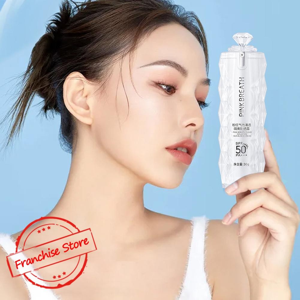 Clear Isolation ครีมกันแดด Spf50 High Times Sunscreen Veil 30g ครีมคอนซีลเลอร์ Milk Body C9a5