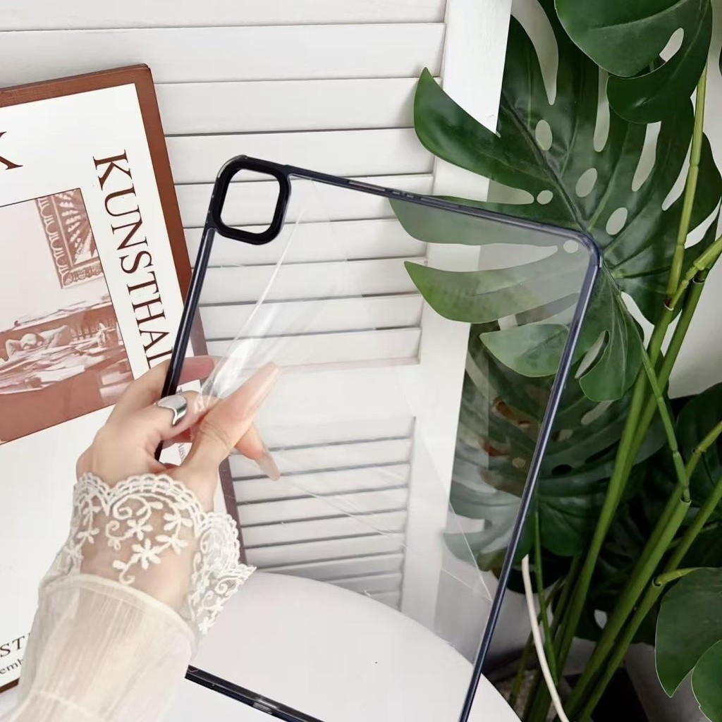 เคสไอแพดใสสําหรับGen11Gen8 Air4 Air5 Air6 Pro10.5 Air3 เจน10 2022 Pro11พร้อมแผ่นรองด้านข้างที่อ่อนนุ่มเ กันกระแทกไม่มีปก - รูปที่ 2