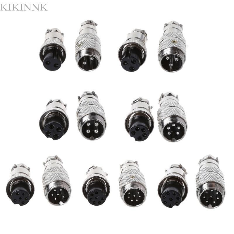 Kikin Gx16 Butting Aviation Male Connector Female Plug 2 3 4 5 6 7 8 Pin