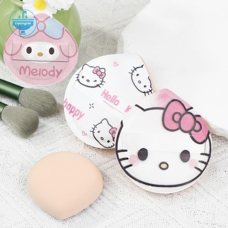 [strysingoin] Sanrio Makeup Sponge Puff Hello Kitty Makeup Concealer Super Soft Elastic Cotton Face Base Make Up Cosmetic Puff Beauty Tools TH
