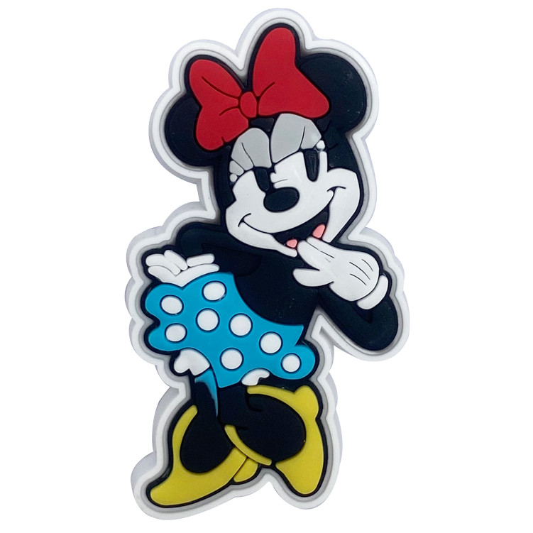 1pcsMickey Minnie 50 PVC Disney Series Jibbits สําหรับ crosc Charms อุปกรณ์เสริมสําหรับผู้หญิง