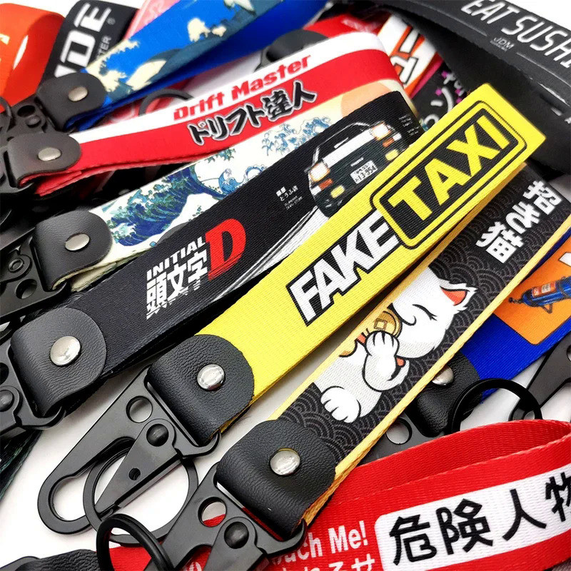 JDM พวงกุญแจดัดแปลงวัฒนธรรมซีล Eagle Beak Clasp Key Clasp พวงกุญแจแหวนแท็กซี่ปลอม รถจักรยานยนต์