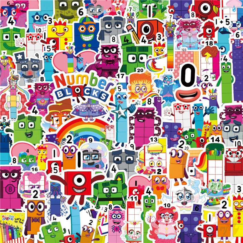 100ชิ้น/เซ็ต ❉ สติ๊กเกอร์ Numberblocks ❉ สติ๊กเกอร์ DIY Fashion Doodle Decals