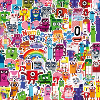 100ชิ้น/เซ็ต ❉ สติ๊กเกอร์ Numberblocks ❉ สติ๊กเกอร์ DIY Fashion Doodle Decals