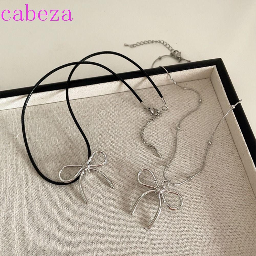 Cabeza โซ่งูChoker,โลหะผสมคลาสสิกBowknotสร้อยคอ,อินเทรนด์หรูหราแฟชั่นSilver Bowk Clavicle Chainของขวัญ