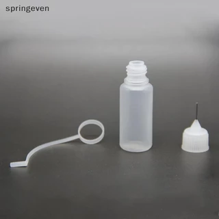 [springeven] 10 ml Tip Bottle Applicator ขวดสําหรับเครื่องมือแต่งหน้าสีน้ํามันปากแหลมสต็อกใหม่