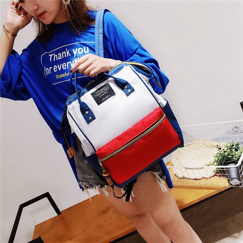 V-shop2: กระเป๋าใส่ขวดนม กระเป๋าเป้ใบใหญ่ จุของได้เยอะ มัลติฟังก์ชั่น ความจุขนาดใหญ่
