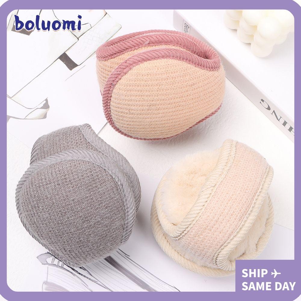 Bolumi ที่ปิดหูกันหนาวอุ่นฤดูหนาวตุ๊กตาป้องกันหูแบบสบาย ๆ