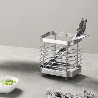 Zenithx ที่ใส่ช้อนส้อมในครัว, ที่เก็บภาชนะสแตนเลสป้องกันสนิม, ทนทานสูงขึ้นด้านล่างกันลื่นประหยัดพื้นที่ตะเกียบราวตากผ้าส้อม