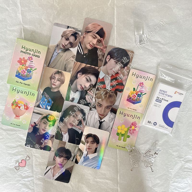 Straykids Hyunjin Hyunjin Hyunjin ส่วนบุคคลเลเซอร์ Photocard สินค้าการ์ดโพลารอยด์โฮมเมดการ์ด LOMO RX