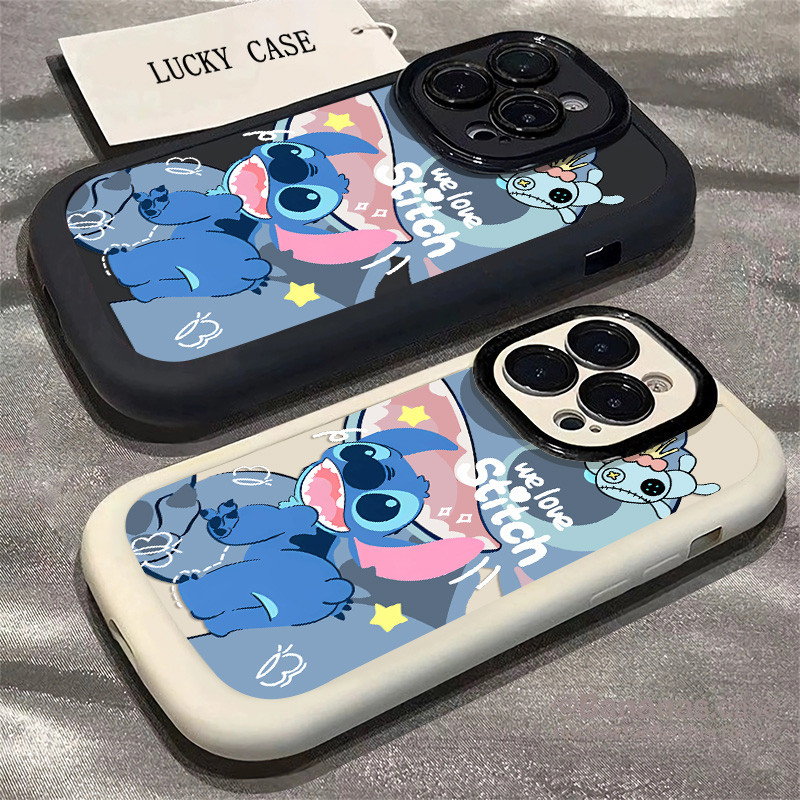 ใหม่การ์ตูนstitchปลอกเข้ากันได้สําหรับiphone Case 14 13 12 11 Pro Max SE 2020 X XR XSMAX 8 7 16 15Plus 15Pro 16Plusน่ารักตลกซิลิโคนกันกระแทกเคสโทรศัพท์