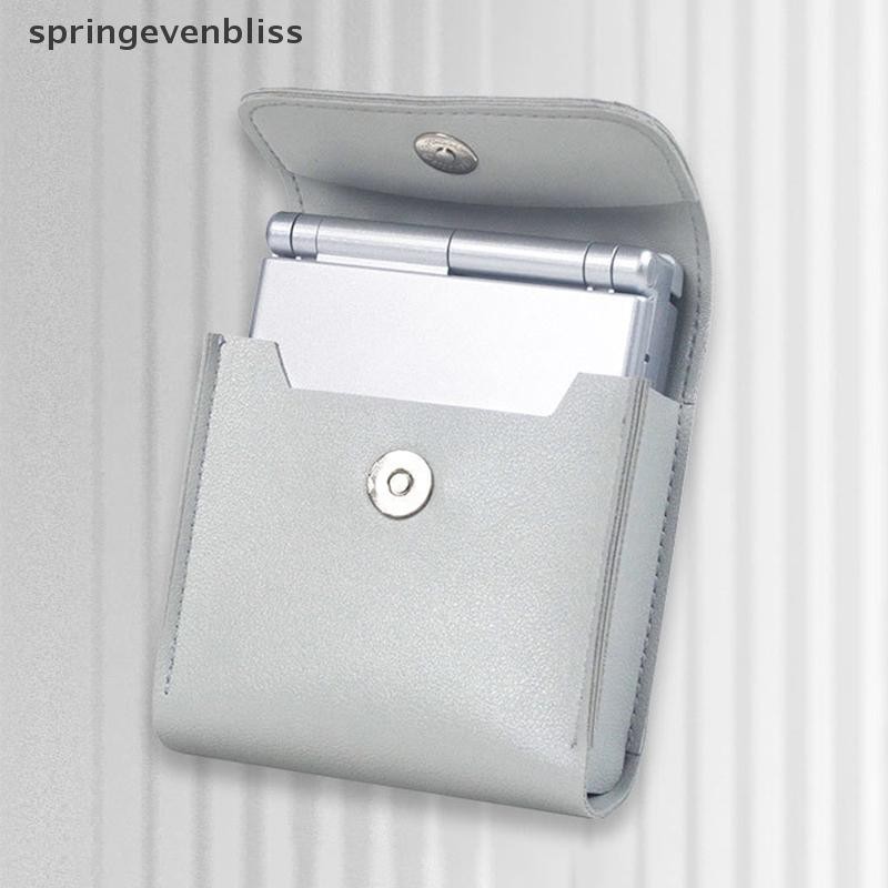 Springevenbliss เกมคอนโซลกระเป๋าเก็บสําหรับ ANBERNIC RG35XXSP คลาสสิกพับ Clam คอนโซลมือถือกระเป๋าเก็บ PU หนังกระเป๋า Springevenbliss