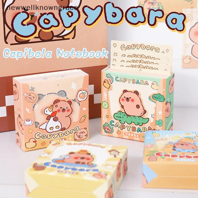 Nwth 200 แผ่นน่ารักการ์ตูน Capybara Non Sticky Note Book Notes ดึงประเภทหมายเหตุกระดาษ Tearable หมายเหตุกระดาษความงามเครื่องเขียน GR