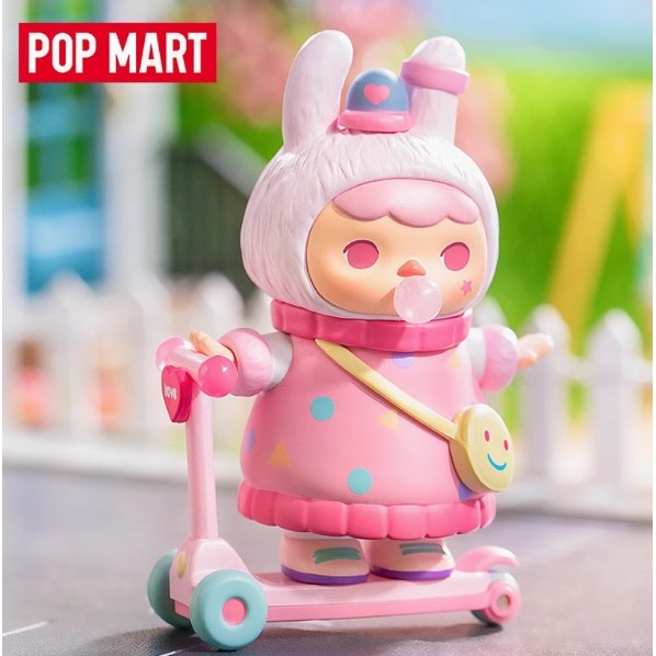 ใหม่แท้ PUCKY สกู๊ตเตอร์ Bunny ลิฟท์รูป POPMART Bubble Mart ของเล่นของขวัญ