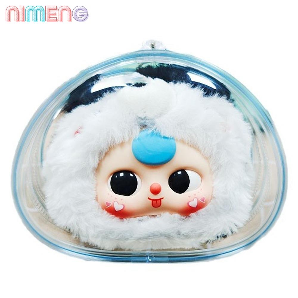 Nimeng Baby Three Orchard กล่องเก็บ, กระเป๋าตุ๊กตากันฝุ่น, ขายร้อน Baby Three Orchard Pop Mart Labubu Pop Mart Labubu Organizer Box Travel
