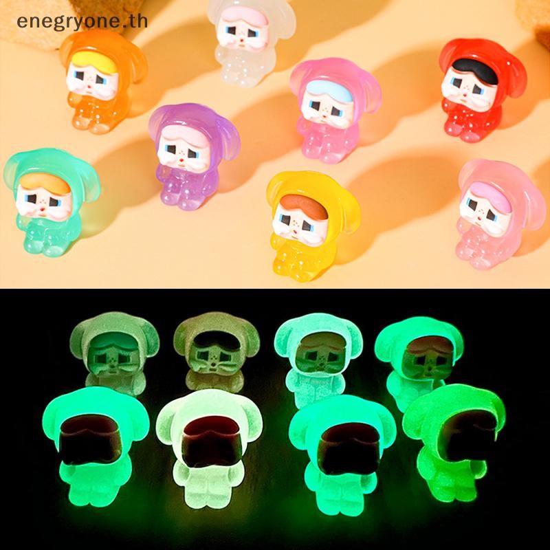 Eoth 2 ชิ้น Noctilucent Mini Sitting ขากอดร้องไห้เด็กเรซิ่น DIY อุปกรณ์เสริม Micro Landscape Home Decor 3D การ์ตูนเครื่องประดับ