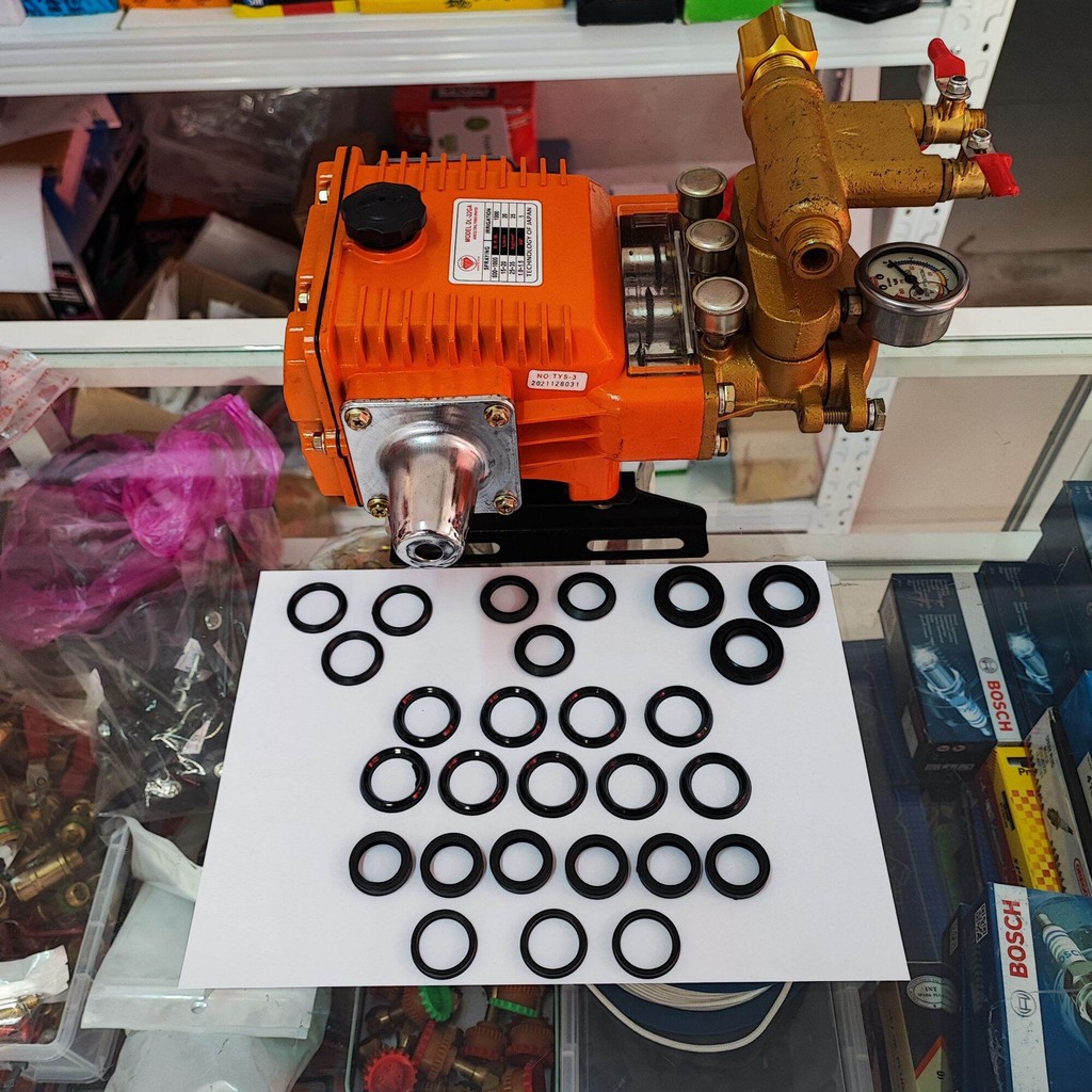 ซีลปั๊มพ่นยา3สูบ 6หุน ครบชุด27ตัว ซีลยางครบชุด ประเก็นชุด ปั๊มพ่นยา ล้างเครื่อง ซ่อม โอเวอร์ฮอลล์