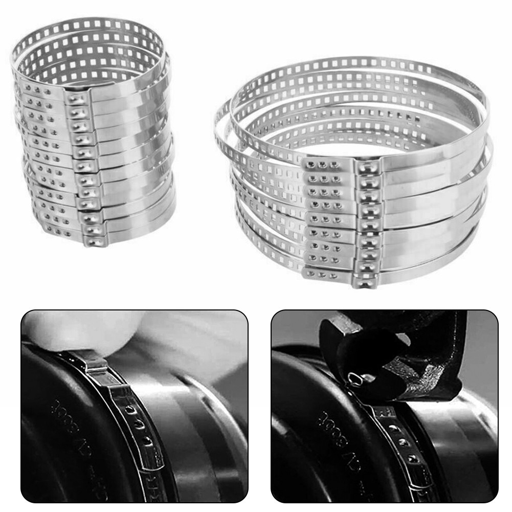 การลดราคาครั้งใหญ่ 12 ชิ้นรถ CV Boot Clamp ปรับสแตนเลสไดรฟ์เพลาเพลา Joint คลิปTRSBX-TH