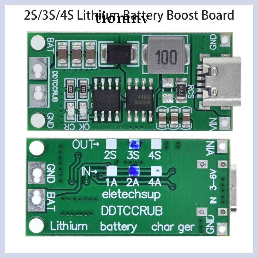 Tiomnv56 Step Up Board 18650 Type-C ถึง 8.4V 12.6V 16.8V Li-Ion Charger แบตเตอรี่ลิเธียมชาร์จ