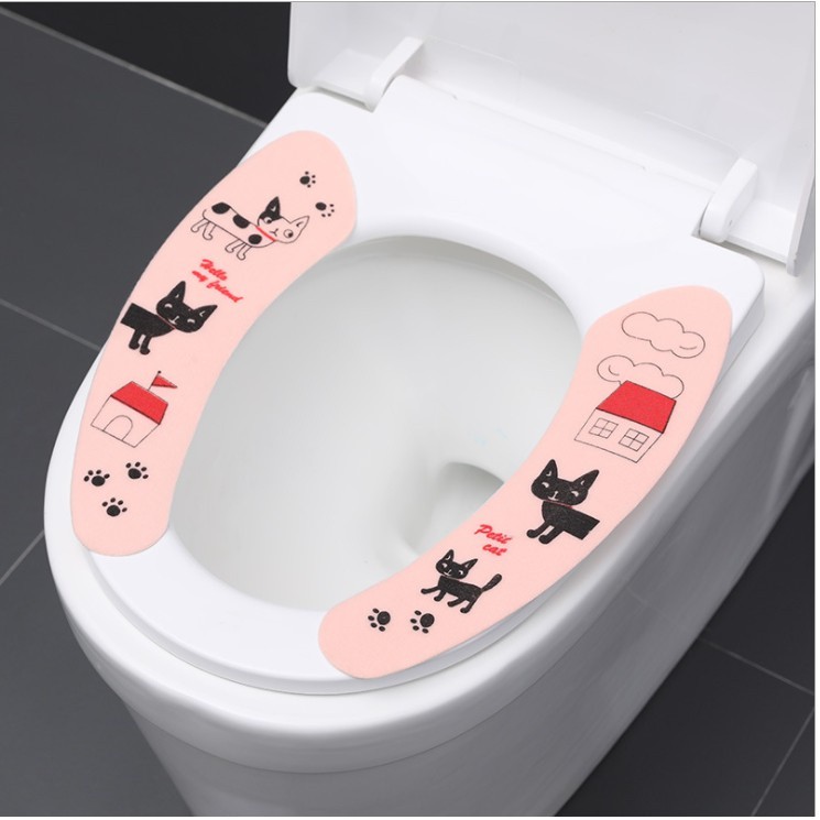 ชุดคลุมชักโครก แผ่นรองชักโครก เพิ่มความสวยงามให้โถสุขภัณฑ์ได้เป็นอย่างดี A24 - รูปที่ 3