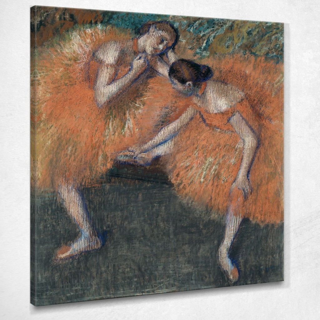 Two Dancers 3 Edgar Degas, edg280 ภาพพิมพ์บนผ้าใบแคนวาส
